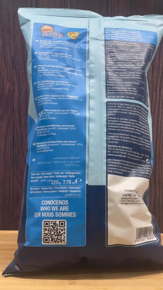 Accent Bio Sachet 220 g Chips nature
