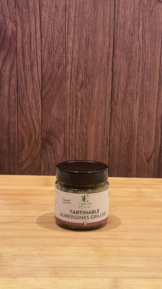 L'atelier d'Emile Pot de 90g Tartinable d'aubergines grillés