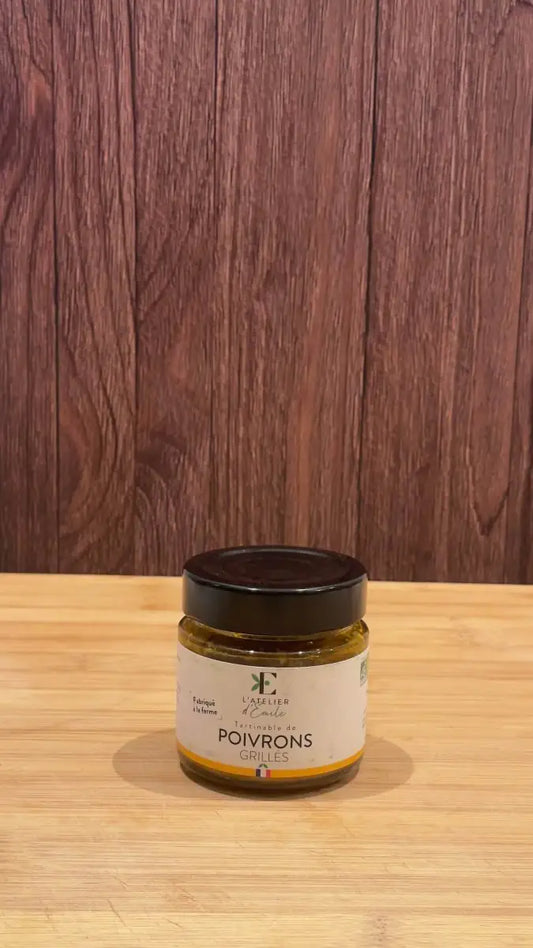 L'atelier d'Emile Pot de 90g Tartinable de poivrons grillés