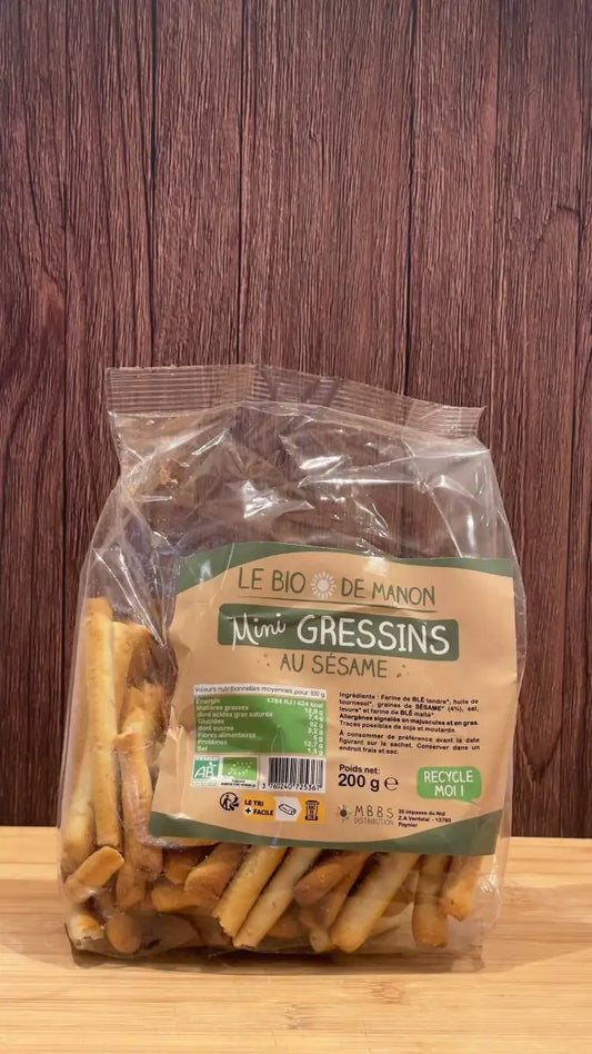 Le bio de Manon Sachet 200 g Mini Gressin